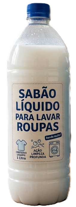 SABÃO LIQUIDO LAVA ROUPAS DE COCO 1L